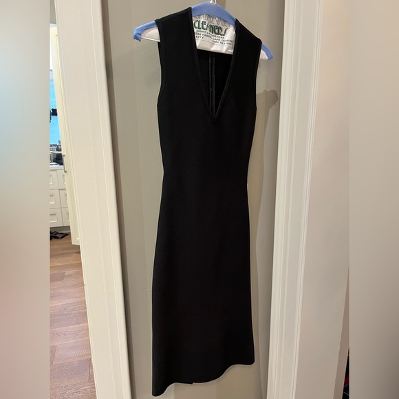 Black bodycon midi dress size M - Picture 2 of 2